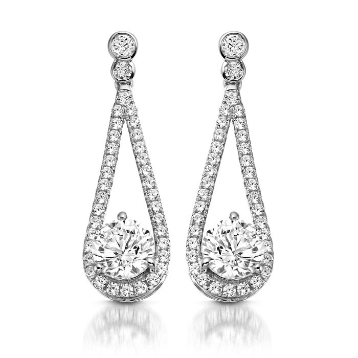 wedding bridal ear rings D&K Jewellers diamond rings northern ireland
