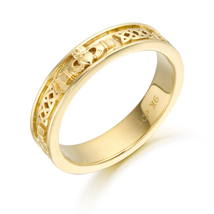Claddagh Gold Wedding Ring | Rings | D&K Jeweller