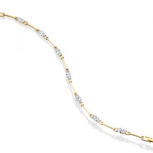 Marquise CZ Gold Bracelet