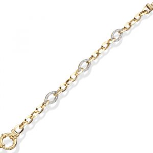 Oval Gold Link Bracelet